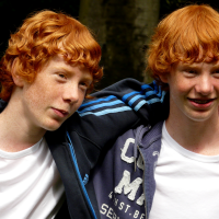 redheaded twins